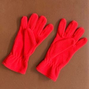 NORWOOD Red Fleece Gloves